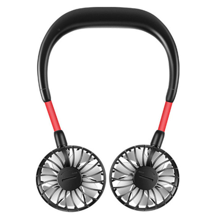 Meraif 2020 Summer Cooling Fan Mini Neck Hanging Fan Hands Free Mini USB Neckband Fan for Sports Home Office Travel
