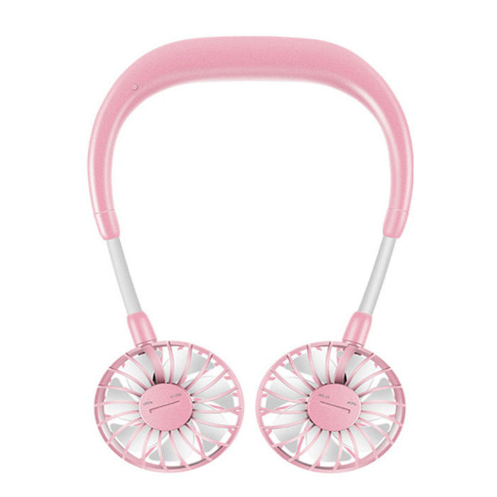 Amazon 2020 hot neck fan Lazy hand free cooling neckband fan personal mini electric neck band hanging neck sports fan
