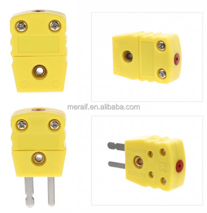 Female and male connectors,omega K type thermocouple connector J type