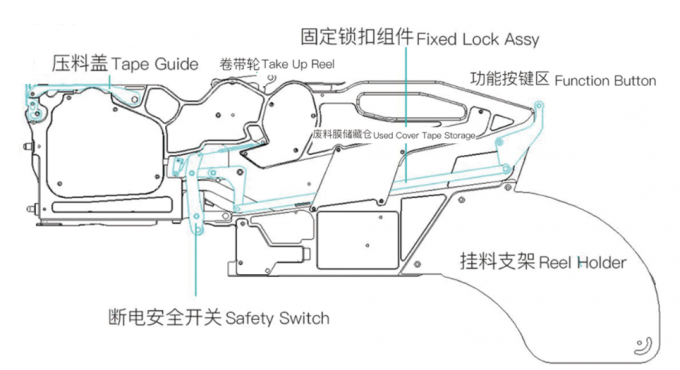 OEM smt feeder SME electronic feeder 12mm for hanwha SM series pick and ...