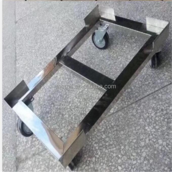 Four Wheels Aluminum Platform Trucks Trolley Cart Supermarket Logistics